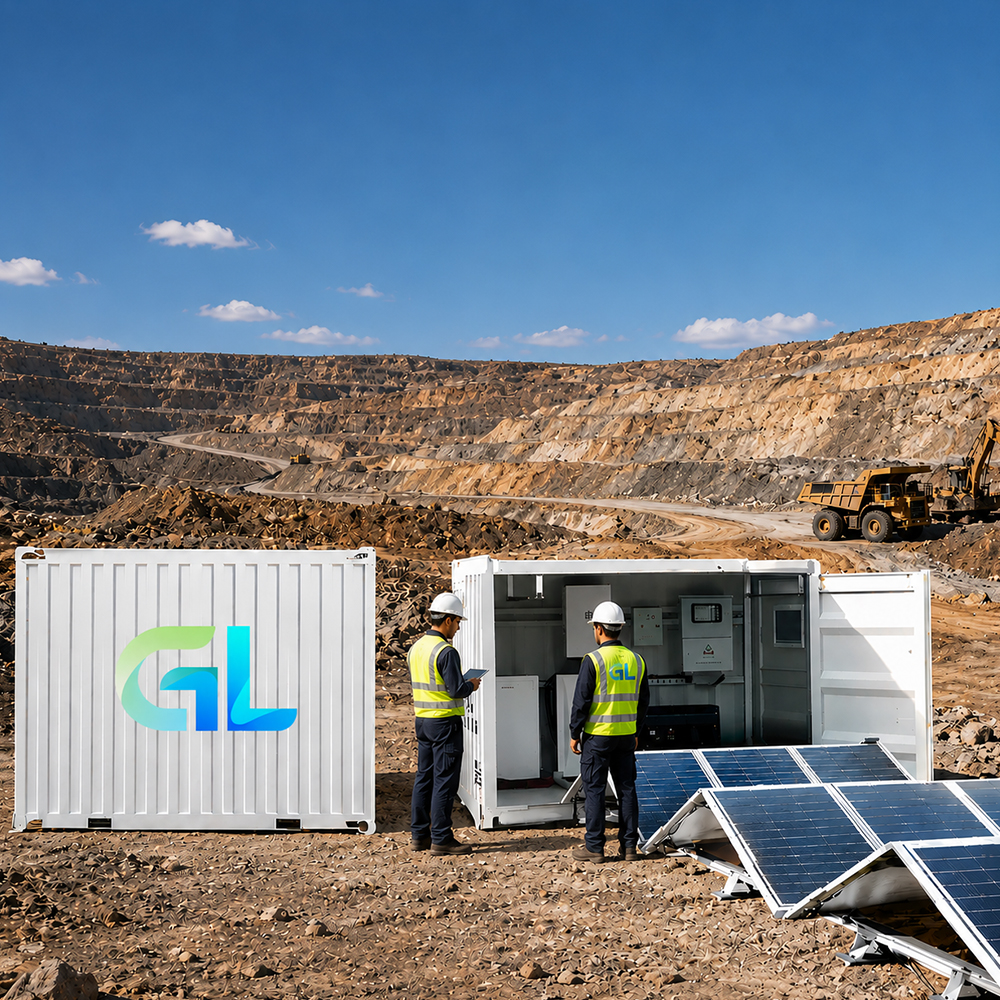 Conteneur de système de stockage d'énergie solaire (type sur rails)